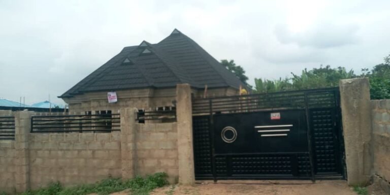 Newly completed roofing project for our USA client in his home town in Abeokuta,Ogun State.